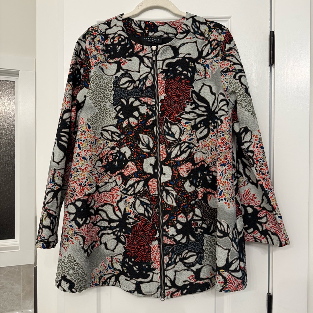 bryn walker Juniper Jacquard Long Jacket - Picture 2 of 16
